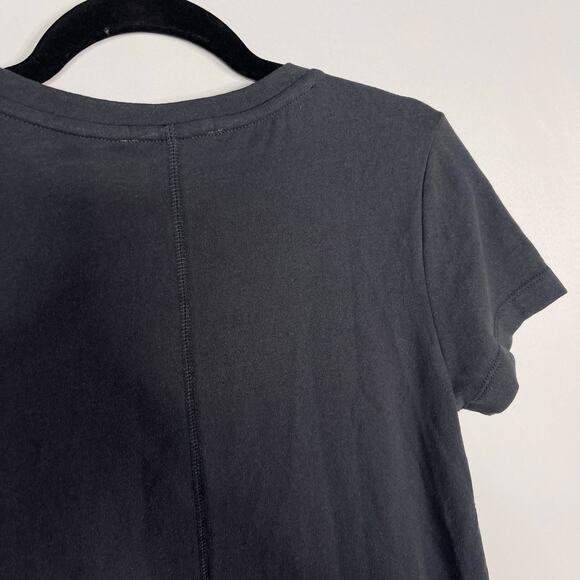 Talulah Small S Charcoal Gray Short Sleeve Crew Neck Tee Madi Nelson Essential - Picture 3 of 7